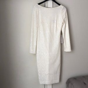 White sequin  cocktail dress